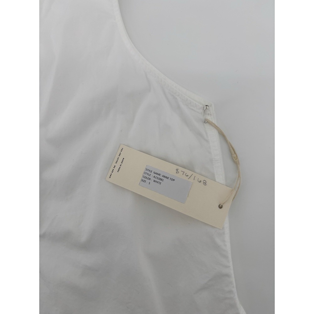 NWT AMO Anne Tank Sz S Mother Of Pearl Button Top MSRP $158 - Picture 4 of 6